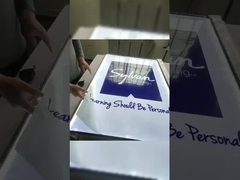 Boîtes lumineuses publicitaires ultra minces Boîtes lumineuses LED en verre trempé