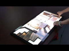 Boîte à lumière rétroéclairée noire en aluminium image murale à LED affiche cadre d'affichage