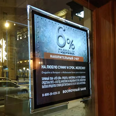 acheter Boîte de lumière à cristaux de publicité 240V panneau d'affichage LED pour affichage de restaurant fabrication en ligne