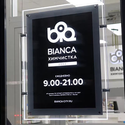 acheter Panneau d'affichage publicitaire à LED en cristal acrylique extérieur fabrication en ligne