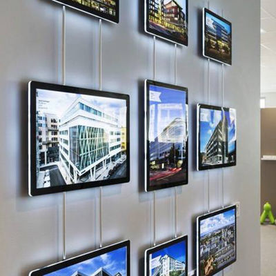 acheter Boîtes lumineuses de publicité suspendues verticales horizontales Conforme à la norme RoHS Haute luminosité fabrication en ligne