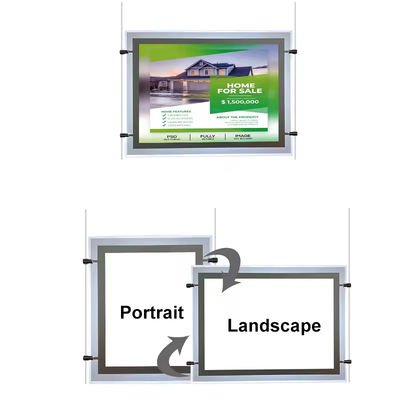 acheter CE Light Box Ad Immobilier Accrocheur rétroéclairé Ultra Thin Crystal Light Box Affichage 5,76 Watt fabrication en ligne