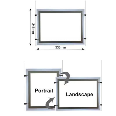 acheter Boîte de lumière à cristaux de format A4 écran de fenêtre à cristaux fabrication en ligne
