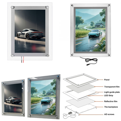 acheter Boîte lumineuse LED en verre durable pour la publicité extérieure intérieure fabrication en ligne