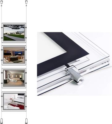 acheter A4 Landscape Crystal Light Box with Innovative Hidden Fixtures and Highest Brightness LED Backlit for Long Life No Maintenance fabrication en ligne