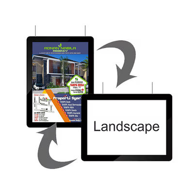 Boîtes lumineuses publicitaires ultra-minces Jusqu'à 70% d'économie d'énergie 80000 heures de durée de vie