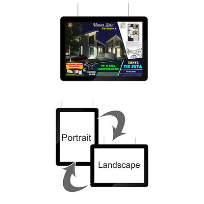 Cadre d'image Photo boîtes de lumière publicitaires Panneau LED acrylique 210 mm x 297 mm