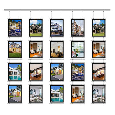 Boîte de lumière de cristal rectangulaire 5000 lumen Immobilier Affichage de boîte de lumière pour les cristaux CE