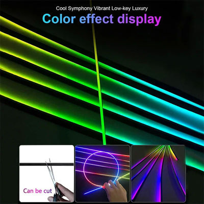 18 en 1 Auto éclairage d'ambiance Lumière Neon bande extérieure 96MHz RGB Lumières d'atmosphère de voiture