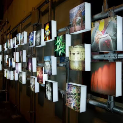 Tissu de boîte lumineuse de publicité à LED ultrafin