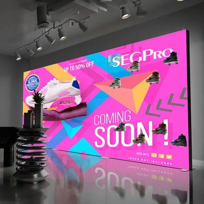 Affichage rétroéclairé en tissu LED Lightbox publicitaire cadre de profil en aluminium Lightbox