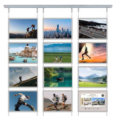 Tableau de signalisation d'éclairage LED 12V 24V Crystal Light Box pour affichage de fenêtre immobilière