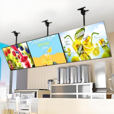 Boîte lumineuse à LED A4 ultra-mince pour espaces commerciaux 2835 bande LED