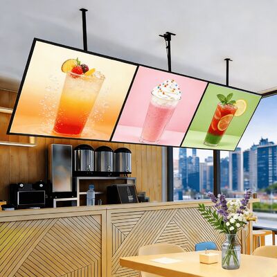 Boîte lumineuse à LED pour restaurant, café et boissons