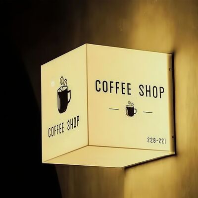 Custom Outdoor Weather-Resistant LED Light Box Sign with Energy-Efficient Lighting for Business Advertising