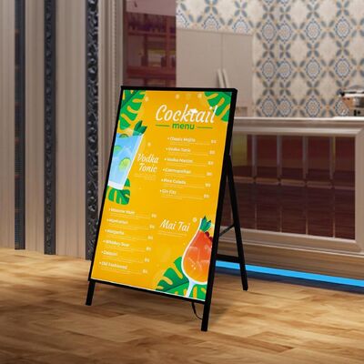 Boîte lumineuse publicitaire à LED ultra-mince, robuste et durable, sans installation, pour une utilisation intérieure et extérieure
